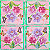 Guardanapo para Decoupage 33x33 Flores e Borboletas - Imagem 1