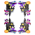 Guardanapo para Decoupage 32.5x32.5 Halloween Mickey e Minnie - Imagem 1