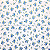 Guardanapo para Decoupage 33x33 Floral Azul - Imagem 1