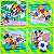 Guardanapo para Decoupage 33x33 Futebol do Mickey e Pato Donald - Imagem 1