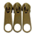 Cursor Para Zíper Nº5 com 3 Unidades Cor Marrom - Imagem 1