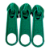 Cursor Para Zíper Nº5 com 3 Unidades Cor Verde - Imagem 1