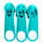 Cursor Para Zíper Nº5 com 3 Unidades Cor Tiffany - Imagem 1