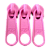Cursor Para Zíper Nº5 com 3 Unidades Cor Rosa - Imagem 1