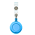 Presilha para Crachá Retrátil Roller Clip Azul Claro - Imagem 1