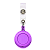 Presilha para Crachá Retrátil Roller Clip Roxo - Imagem 1