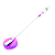 Presilha para Crachá Retrátil Roller Clip Roxo - Imagem 2