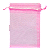 Saco Organza 9x12 Cor Rosa 10 Unidades - Imagem 1