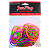 Elastico Colorido 8cm Cores Neon 80 Unidades - Imagem 1