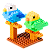 Mini Blocos de Montar Petit Block Periquitos - Imagem 2