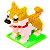 Mini Blocos de Montar Petit Block Shiba Inu - Imagem 2