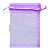 Saco Organza 9x12 Cor Lilás 10 Unidades - Imagem 1