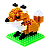 Mini Blocos de Montar Petit Block Raposa - Imagem 2