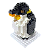 Mini Blocos de Montar Petit Block Pinguim Adulto - Imagem 2