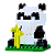 Mini Blocos de Montar Petit Block Urso Panda - Imagem 2