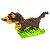 Mini Blocos de Montar Petit Block Dachshund - Imagem 2