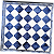 Guardanapo para Decoupage 33x33 Estilo Harlequin Azul e Branco - Imagem 2