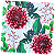 Guardanapo para Decoupage 33x33 Flores Dália - Imagem 2