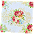 Guardanapo para Decoupage 33x33 Buquê de Rosas em Arabesco Dourado - Imagem 2