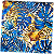 Guardanapo para Decoupage 33x33 Onça Pintada em Folhagem Azul - Imagem 2