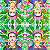 Guardanapo para Decoupage 33x33 Frida Kahlo Fundo Tropical - Imagem 1