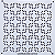 Gabarito para Bordado Sashiko 10cm x 10cm em Stencil Modelo 4 - Imagem 1