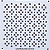 Gabarito para Bordado Sashiko 10cm x 10cm em Stencil Modelo 10 - Imagem 1