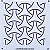 Gabarito para Bordado Sashiko 10cm x 10cm em Stencil Modelo 15 - Imagem 1