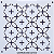 Gabarito para Bordado Sashiko 10cm x 10cm em Stencil Modelo 16 - Imagem 1