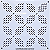 Gabarito para Bordado Sashiko 10cm x 10cm em Stencil Modelo 20 - Imagem 1