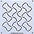 Gabarito para Bordado Sashiko 10cm x 10cm em Stencil Modelo 22 - Imagem 1