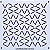 Gabarito para Bordado Sashiko 10cm x 10cm em Stencil Modelo 29 - Imagem 1