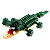 Mini Blocos de Montar Petit Block Crocodilo de Água Salgada - Imagem 2