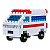 Mini Blocos de Montar Petit Block Ambulância - Imagem 2