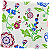 Guardanapo para Decoupage 33x33 Floral Escandinavo - Imagem 2