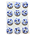 Kit de Botões com 2 Furos para Artesanato Floral Modelo 4 12 Peças - Imagem 1