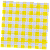 Guardanapo para Decoupage 33x33 Xadrez Grande Amarelo e Branco - Imagem 2