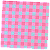 Guardanapo para Decoupage 33x33 Xadrez Grande Rosa e Branco - Imagem 2