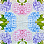 Guardanapo para Decoupage 33x33 Hortênsias Fundo em Escrita - Imagem 1