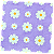 Guardanapo para Decoupage 33x33 Margaridas em Fundo Lilás - Imagem 2