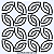 Gabarito para Bordado Sashiko 10cm x 10cm em Stencil Modelo 33 - Imagem 1
