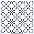 Gabarito para Bordado Sashiko 10cm x 10cm em Stencil Modelo 35 - Imagem 1