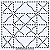 Gabarito para Bordado Sashiko 10cm x 10cm em Stencil Modelo 46 - Imagem 1