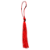 Tassel de Seda para Artesanato 13cm 3 Unidades Vermelho - Imagem 1