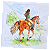 Guardanapo para Decoupage 33x33 Passeio de Cavalo - Imagem 2