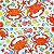 Guardanapo para Decoupage 33x33 Caranguejos - Imagem 1