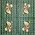 Guardanapo para Decoupage 33x33 Urso Vintage em Fundo Tartan - Imagem 1