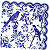 Guardanapo para Decoupage 33x33 Pássaros na Natureza em Azul e Branco - Imagem 2