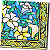 Guardanapo para Decoupage 25x25 Floral Estilo Vitral - Imagem 2