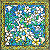 Guardanapo para Decoupage 25x25 Floral Estilo Vitral - Imagem 1